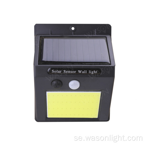 COB LED Solar PIR rörelsessensor vägglampa